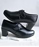 Shoetopia Solid Velcro Closure Boots - Black