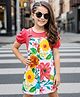 OLLINGTON ST. Cotton Twill Frock with Inner Tee Printed Sleeveless Multi Color 2-3 Years