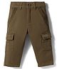 UCB Cotton Woven Full Length Solid Color Trouser - Brown