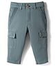 UCB Cotton Woven Full Length Solid Color Trouser - Teal Blue
