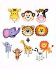 Party Propz Jungle Birthday Cupcake Toppers With Balloons - Multi Colour