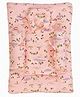 GRASPING FINGERS Premium Pricky Pal Themed Cotton Baby Bedding Set With Head Support Pillow & 2 Side Bolsters  - Rose Pink