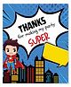 Return Gift Tags for Birthday - Superhero squad