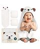Nintara Baby Bamboo Bath Set Hooded Towel (30