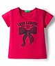 UCB Cotton Knit Half Sleeves T-Shirt With Text Print - Red