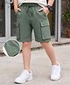 Kookie Kids India Woven Above Knee Length Shorts - Olive Green