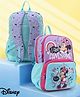 Babyhug Disney Minnie Mouse 16 inches I am awesome School Backpack | 2 Main Compartment , 1 Front Pocket, 2 Side Bottle Pocket - Blue Pink