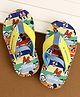 Cute Walk by Babyhug Disney Back Strap Closure Flip Flops With Mickey & Friends Print - Blue & Yellow