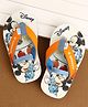 Cute Walk by Babyhug Disney Back Strap Closure Flip Flops With Mickey Mouse Print - White & Red
