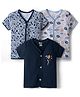 OHMS Single Jersey Knit Half Sleeves Printed Jhablas Pack of 3 - Multicolor