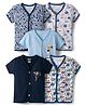 OHMS Single Jersey Knit Half Sleeves Printed Jhablas Pack of 5 - Multicolor