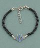 LA BELLE VIE 925 Sterling Adjustable Trishul Charm Nazariya Bracelet - Blue