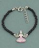 LA BELLE VIE 925 Sterling Adjustable Laxmi Ji Nazariya Bracelet - Pink