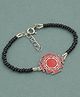 LA BELLE VIE 925 Sterling Adjustable Laxmi Yantra Nazariya Bracelet - Red