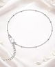 LA BELLE VIE 925 Sterling Adjustable Thin Anklet with Small Balls design - Silver