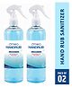 Omeo Hand Rub Sanitizer - 99.99% Effective Against Germs, 70% Alcohol Based Premium Hand Sanitizer, Clean Hand Save Life Pack of 2 - 500 ml Each