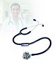 BPL Medical Technologies ST-03 Brass Dual Adult Chest Piece Stethoscope|High Acoustic Level, Versatile Chestpiece for Adult & Pediatric Use|Medical Instrument for Auscultation - Blue