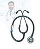 BPL Medical Technologies ST-04 Aluminium Adult Chest Piece Stethoscope|High Acoustic Level, Versatile Chestpiece for Adult & Pediatric Use|Medical Instrument for Auscultation - Grey