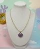 SKDSKD Shell Charm Embellished Pendant Necklace - Purple