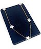 SKD Star Charms Embellished Necklace - White