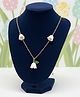 SKD Tulips Charms Embellished  Pendant Necklace - White