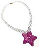SKD Beads & Star Embellished Necklace - Pink