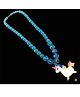 SKD Beads & Unicorn Charm Detailed Necklace - Blue