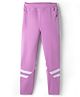 Pine Active Knit Full Length Cut & Sew Leggings with Stripes - Pink