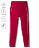 Pine Active Knit Full Length Leggings With Logo Print- Red