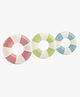 Intex Inflatable Swim Ring for Kids, Durable Vinyl Pool Float Tube, Stylish Pastel Striped Design, Ideal for Pool, Beach & Water Fun - Pack of 1