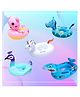 Yamama Kids Inflatable Baby Swim Ring Float, PVC Cartoon Animal Pool Float with Handles, Safe Swimming Tube for Boys & Girls, Beach & Pool Water Fun Age 3+ (Random Model will be Dipatched Any 2)