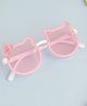 PASSION PETALS Bow Applique Detailed & UV Protected Cat Shaped Sunglasses - Pink