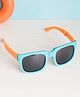 PASSION PETALS Colour Blocked Foldable Wayfarer Sunglasses - Aqua Blue