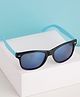 PASSION PETALS Colour Blocked UV Protected Square Sunglasses - Black & Blue