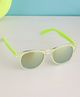 PASSION PETALS Transparent UV Protected Round Sunglasses - Light Green