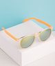 PASSION PETALS Transparent UV Protected Round Sunglasses - Orange