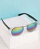 PASSION PETALS Transparent UV Protected Round Sunglasses - Black
