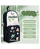 Azhari Panda Pencil Case 6 Layer With 3 Compartment Cute Aesthetic for Boys & Girls Large Capacity Pencil Pouch for School Kids - Black