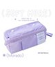 Azhari Smooth Zipper Pencil Case Large Capacity Double Sided Tofu Shaped Pencil Pouch Multi-Functional Storage for Stationery Purse and Cosmetics Stationery Storage Bag Color May Vary