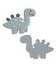 FunBlast Dino Shaped Soft Silicone Teether For Babies  Pack of 1 - Grey