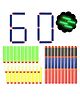 FunBlast Glow in Dark Foam Bullets for Kids Pack of 60 Bullets (Multicolor)