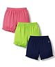 Pine Kids Cotton Lycra Knit Solid Bloomers Pack of 3 - Multicolor