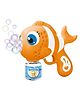 FUNVERSE Clown Fish Bubble Gun Toys , Automatic Bubble Machine With Bubble Solution - Yellow