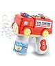 FUNVERSE Fire Truck Bubble Gun Toys Automatic Bubble Machine With Bubble Solution - Red