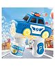FUNVERSE Police Car Bubble Gun Toys Automatic Bubble Machine With Bubble Solution - Blue