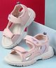 Cute Walk by Babyhug Velcro Closure Solid Sandals - Pink