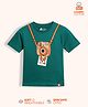 Orange Sugar 100% Cotton Knit Half Sleeves Camera Printed Tee - Green