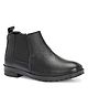 Stefens Abstract Designed Zip Closure Boots - Black