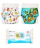 Superbottoms Cloth Diaper Pack of 2 with UltraThin Dry Pads and 40 Pcs Baby Water Wipes