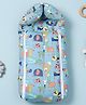 GRASPING FINGERS 3 in 1 Freehand Fantasies Theme 100% Cotton Carry Nest Cum Sleeping Bag, Portable Bassinet for Newborn & Infant - Blue